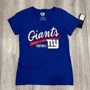 New York Giants Women's Short Sleeve Tee NEW v neck medium